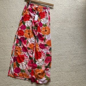 Trina Turk Pink and Orange Floral Pants